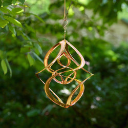 Copper Cosmix Double Helix Garden Spinner – 14”