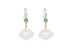 Cloud Melody Jade Earrings