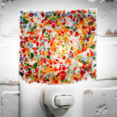 Ntl 230 Bright Colored Fused Glass Night Light