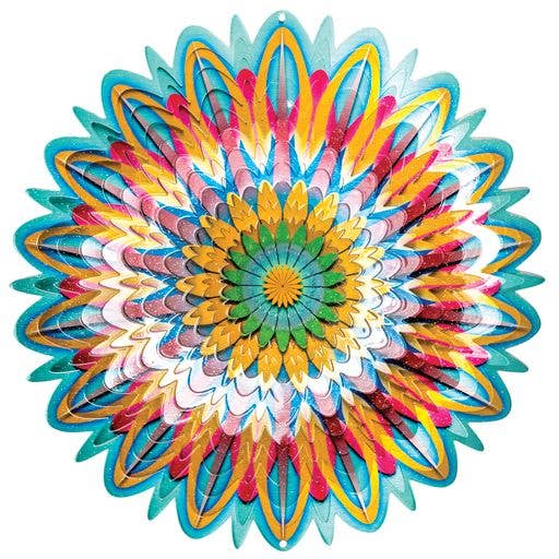 Floral Mandala - Large Wind Spinner