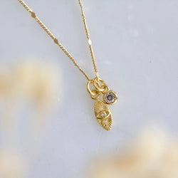 CZ Evil Eye Necklace