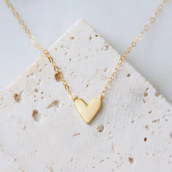 Heart Necklace: Sterling Silver / 18