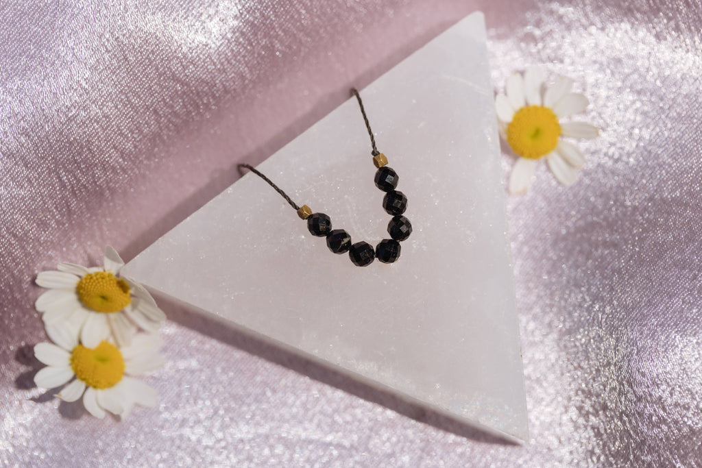 Black Tourmaline Mercury in Retrograde Necklace
