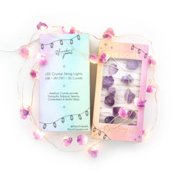 Love Lights ~ Crystal String Lights ~ Amethyst