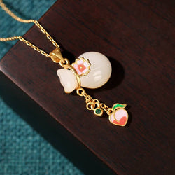 A Jade Bag of Love Necklace