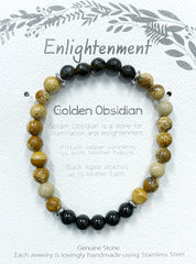 Stone Bracelet - Golden Obsidian