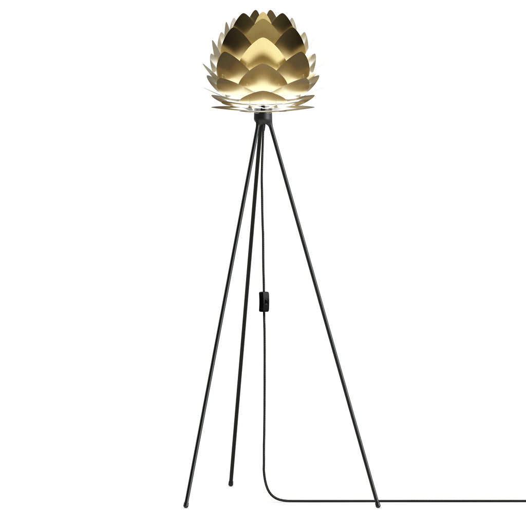 Aluvia Tripod Floor Lamp in Brushed Brass