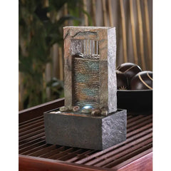 Cascading Water Tabletop Fountain Including Pump