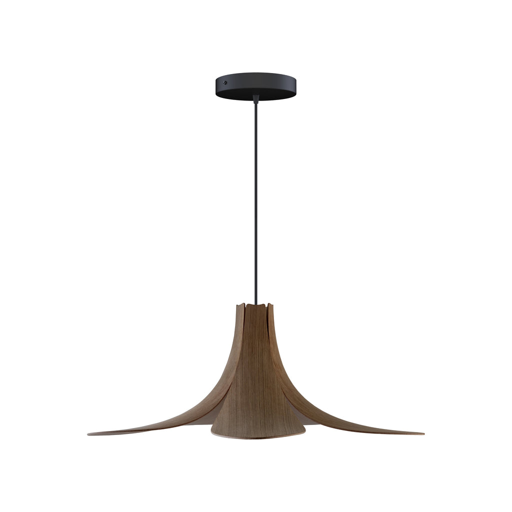 Jazz Hardwired Pendant in Dark Oak