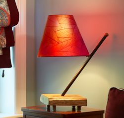 Polearm Table Lamp Red
