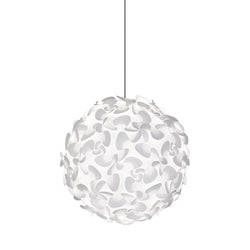 Lora Puzzle Globe Plug-In Pendant, Black Cord