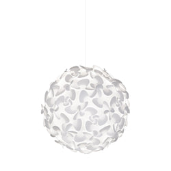 Lora Puzzle Globe Plug-In Pendant, White Cord