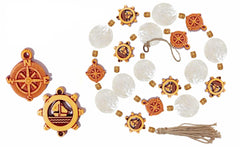 Boat's Wheel/Comp Capiz Garland