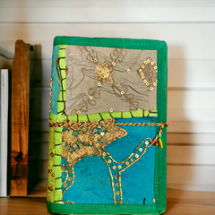 Rajastahni Patchwork Journal - Light Green