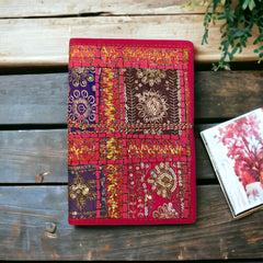Rajastahni Patchwork Journal - Fuschia