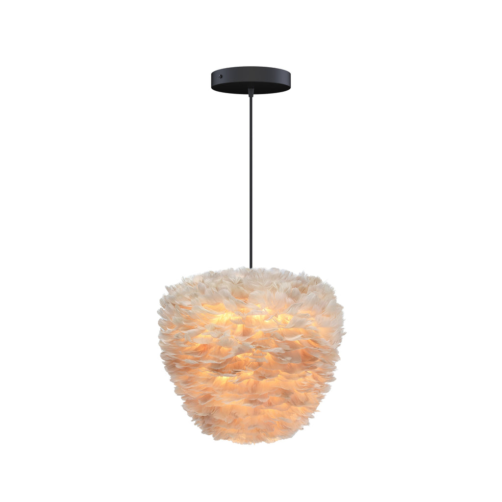 Eos Evia Large Hardwired Pendant in Light Brown