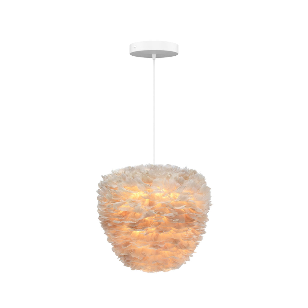 Eos Evia Large Hardwired Pendant in Light Brown