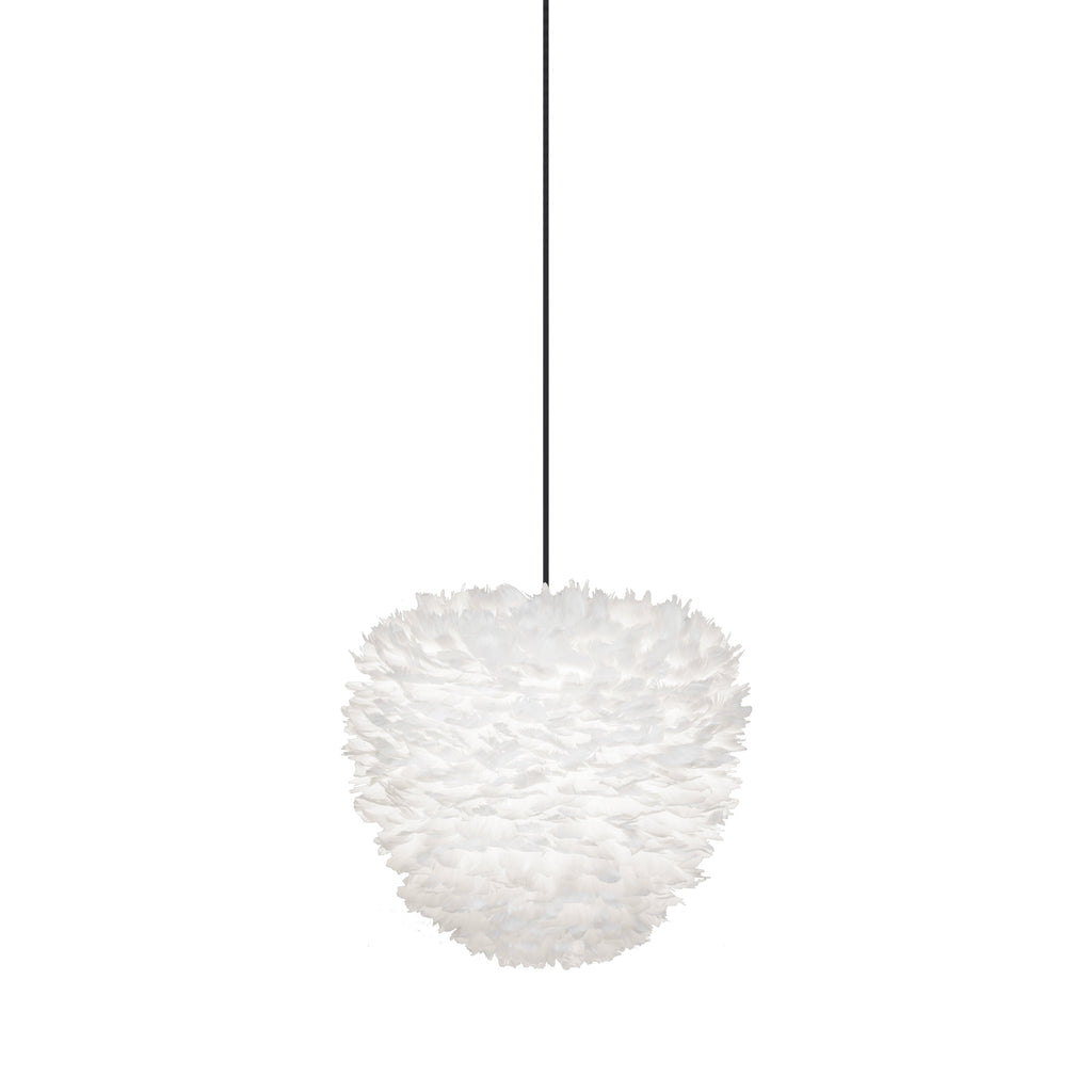 Eos Evia Large Plug-In Pendant in White