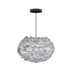 Eos Medium Hardwired Pendant in Grey