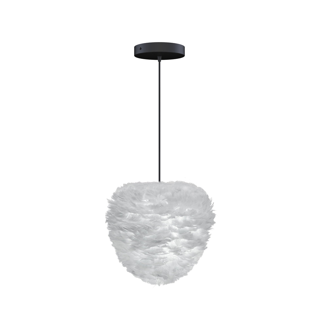 Eos Evia Medium Hardwired Pendant in Grey