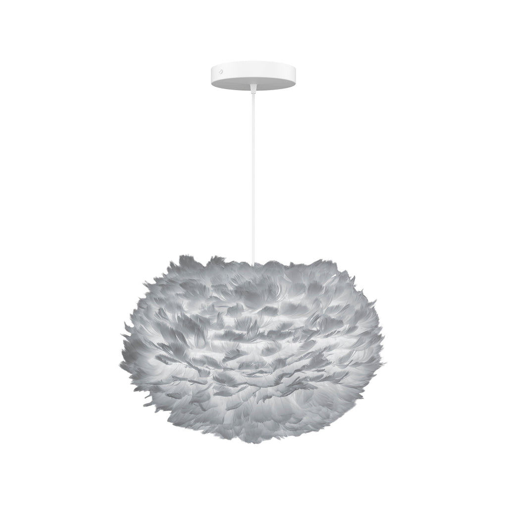 Eos Medium Hardwired Pendant in Grey