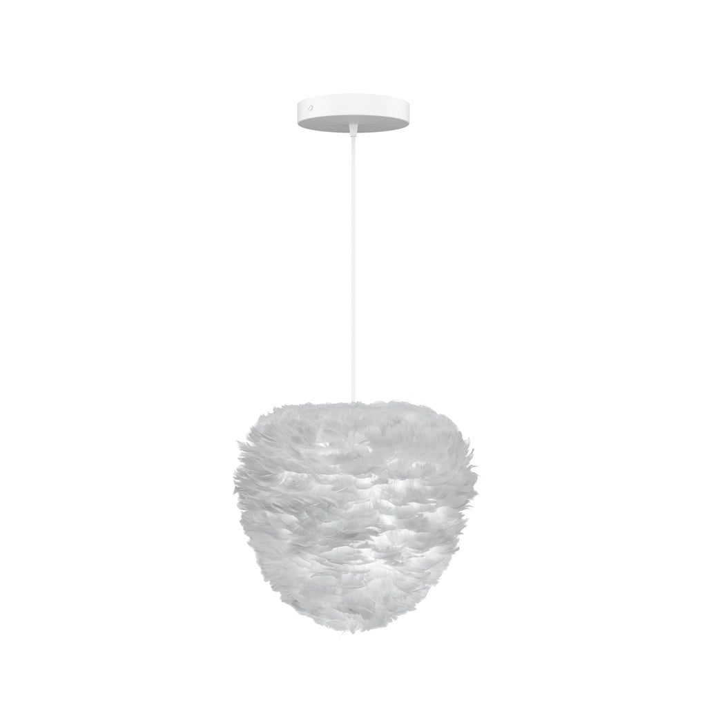 Eos Evia Medium Hardwired Pendant in Grey