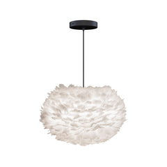 Eos Medium Hardwired Pendant in White