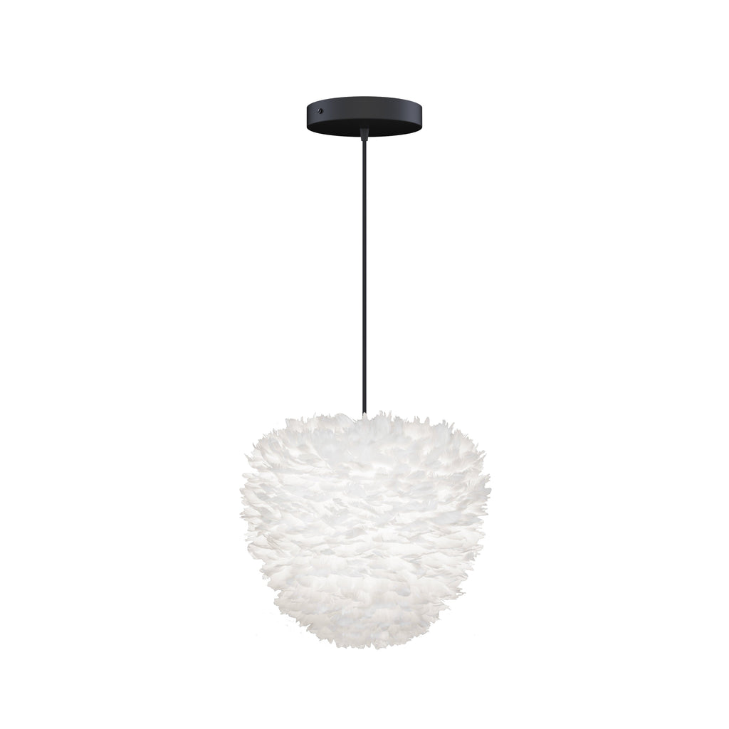Eos Evia Medium Hardwired Pendant in White