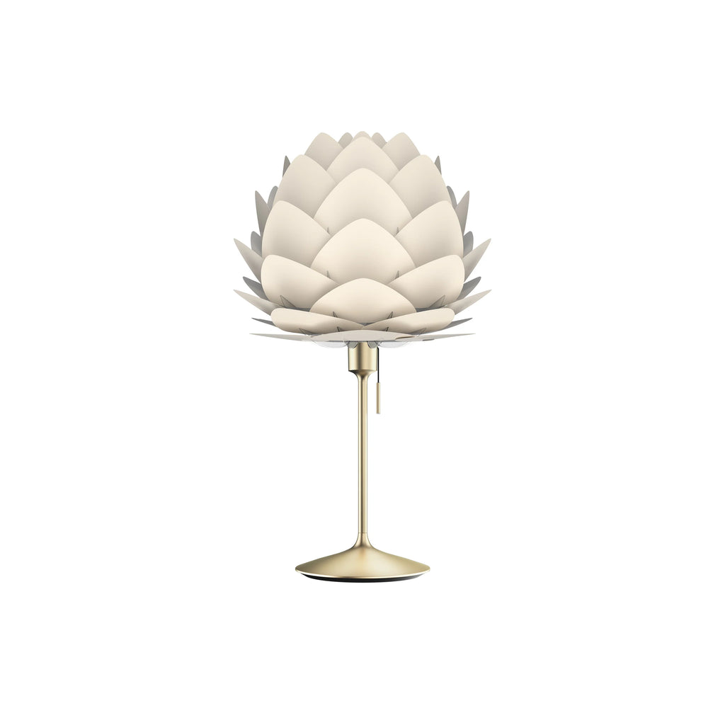 Aluvia Table Lamp in Pearl White