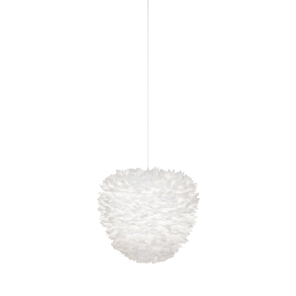 Eos Evia Medium Plug-In Pendant in White