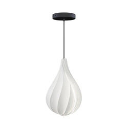 Alva Medium Hardwired Pendant, Black Cord