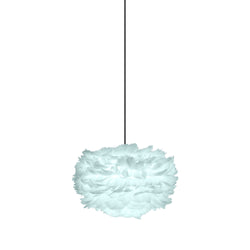 Eos Mini Plug-In Pendant in Light Blue, Black Cord