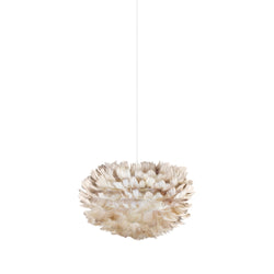 Eos Mini Plug-In Pendant in Light Brown, White Cord