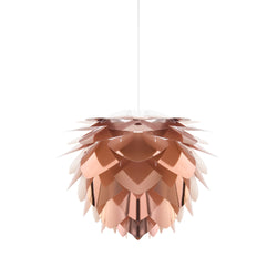 Silvia Copper Mini Plug-In Pendant, White Cord