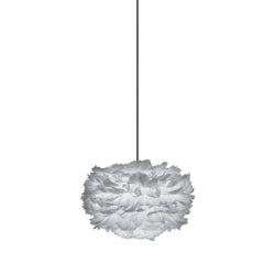 Eos Mini Plug-In Pendant in Grey, Black Cord