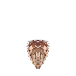 Conia Copper Mini Plug-In Pendant, White Cord