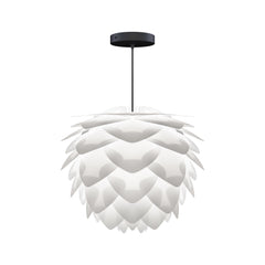 Silvia White Medium Hardwired Pendant