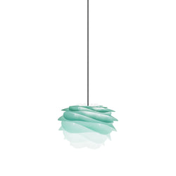 Carmina Mini Plug-In Pendant in Turquoise, Black Cord