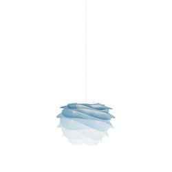 Carmina Mini Plug-In Pendant in Azure, White Cord