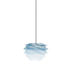 Carmina Mini Plug-In Pendant in Azure, Black Cord