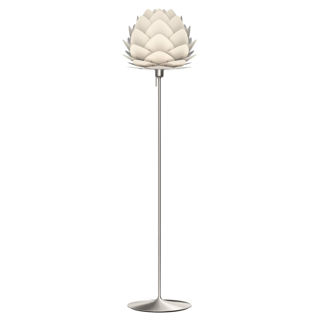 Aluvia Floor Lamp in Pearl White