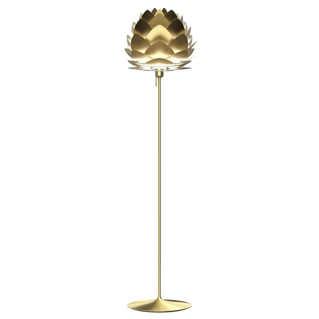 Aluvia Floor Lamp in Brushed Brass