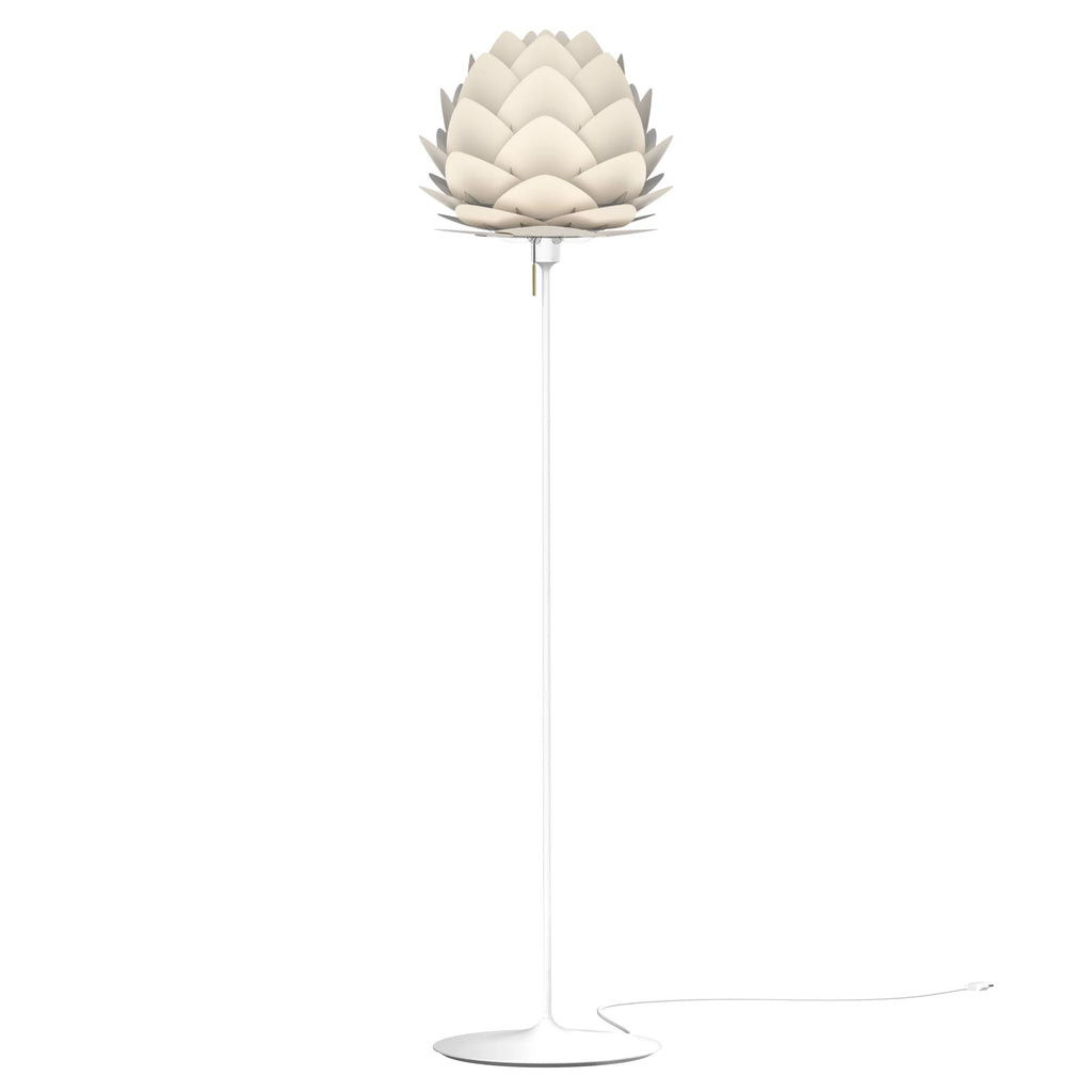 Aluvia Floor Lamp in Pearl White
