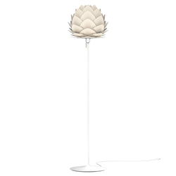 Aluvia Floor Lamp in Pearl White, White Base