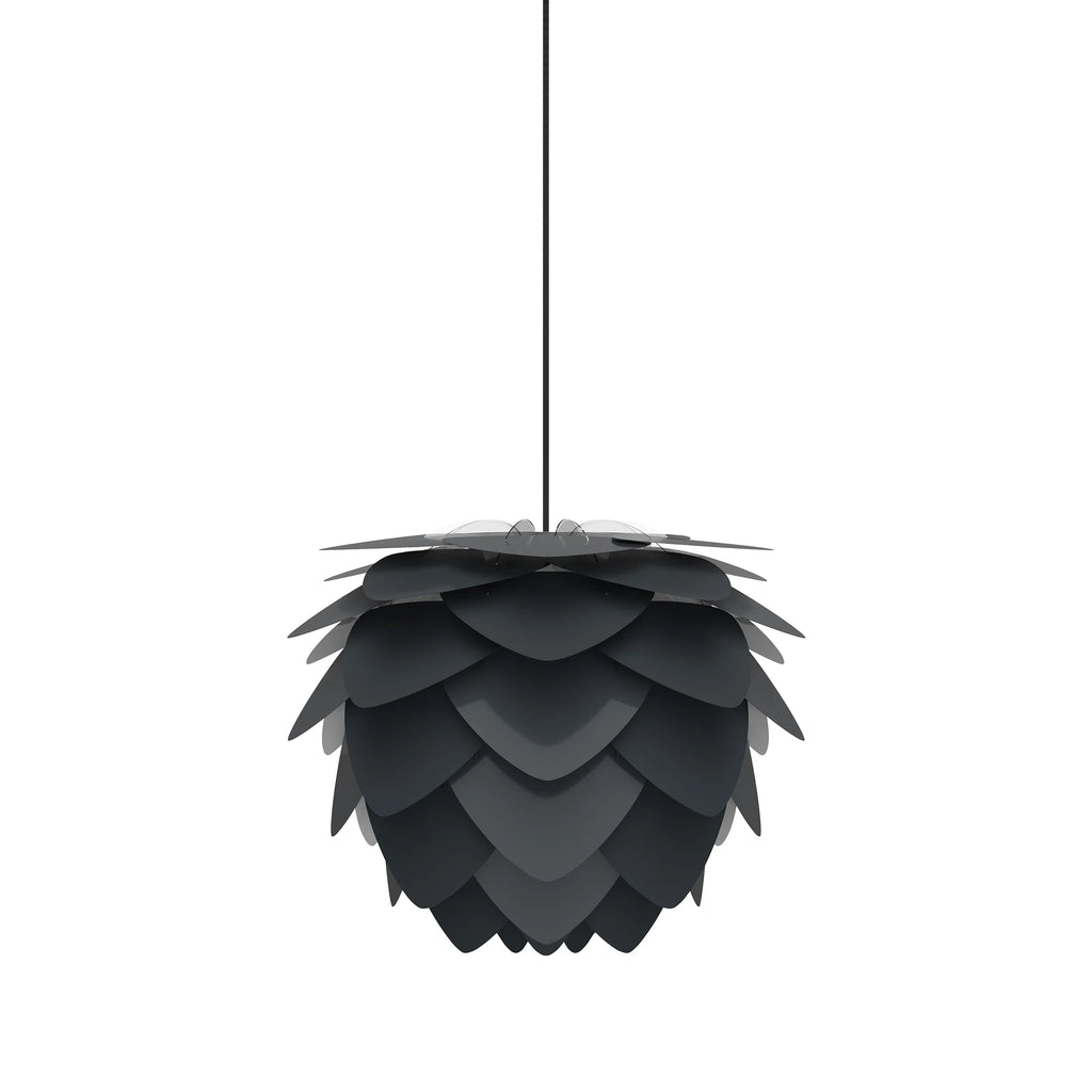 Aluvia Medium Plug-In Pendant in Anthracite Grey
