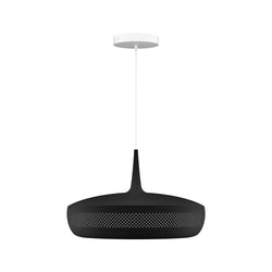 Clava Dine Pendant Black, White Cord