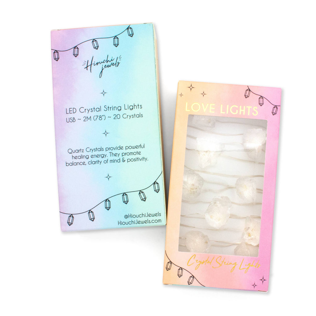 Love Lights ~ Crystal String Lights ~ Quartz Crystal
