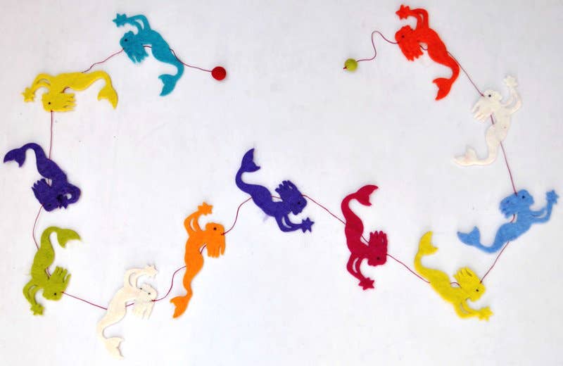 Mermaid Magic Fair Trade Felt Garland