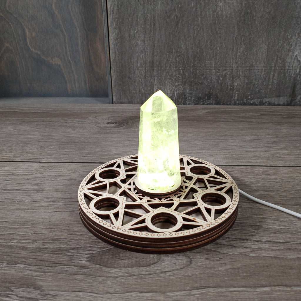 Light Stand Led Style: Merkaba White