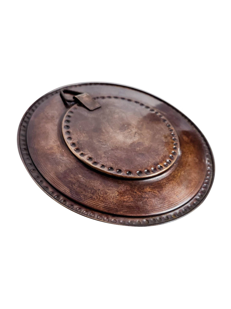 Conch Mantra Wall Hanging: Brass Copper / 8